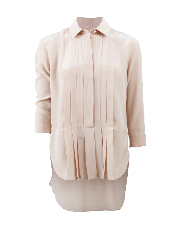 Seam Pleat Detail Blouse Modern Women's 