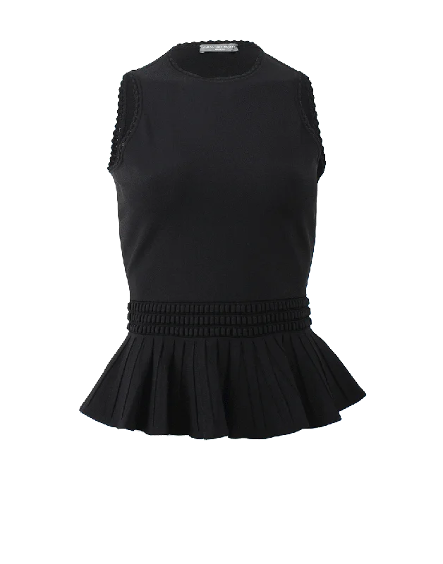 Peplum Top Hip Women's Retro