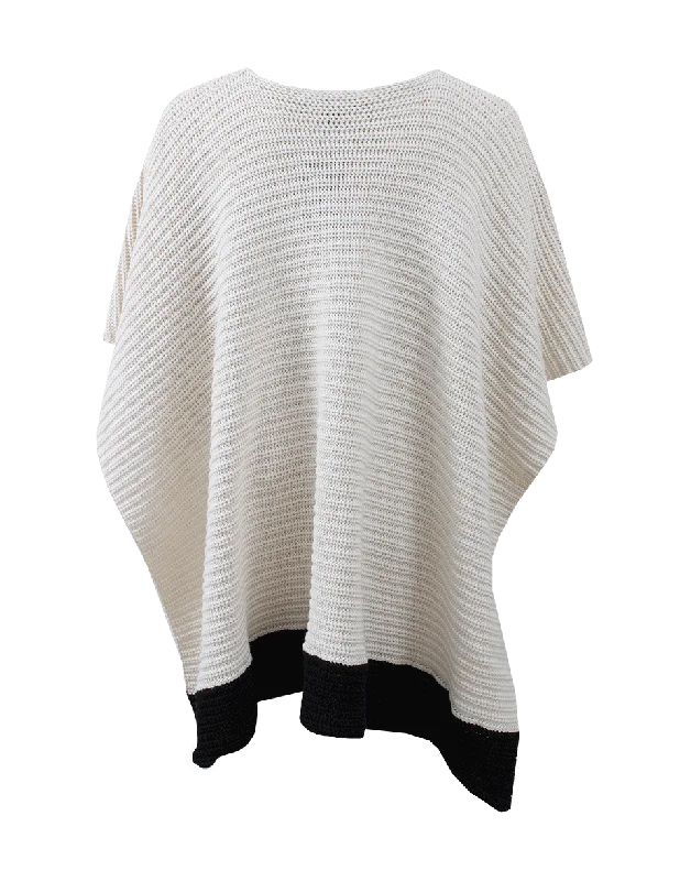 Chunky Knit Poncho Women