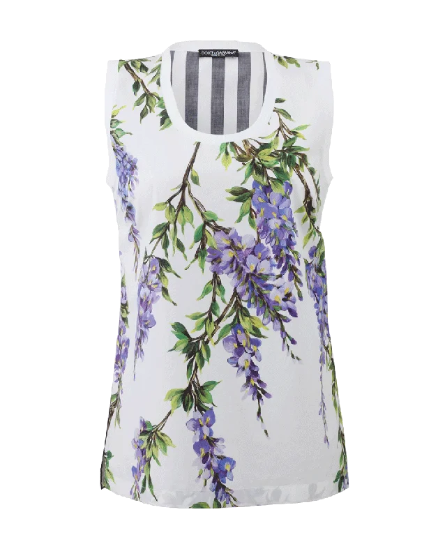 Wisteria Stripe Top Business