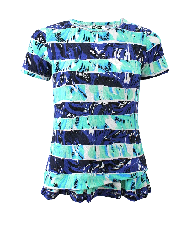 Poly Crepe Printed Tee Youthful Women's Pop