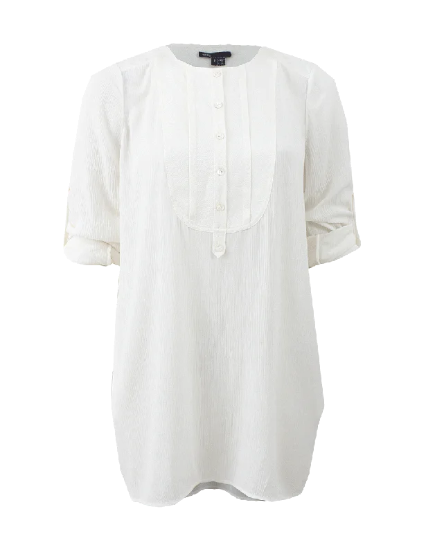 Rolled Sleeve Crewneck Tunic Street