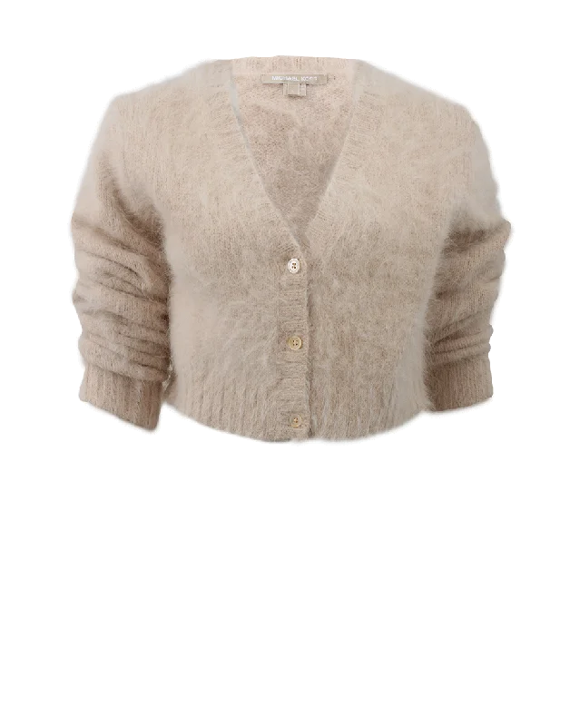 Angora Cropped Cardigan