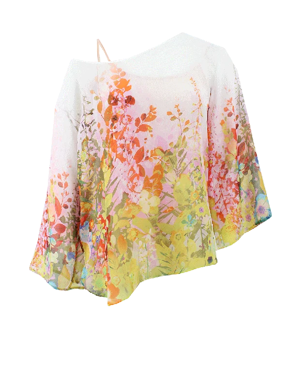 Bracelet Sleeve Floral Print Tunic Youthful Women's Anime - inspired