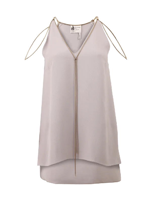 Lariat Detail Top Sophisticated Women's 