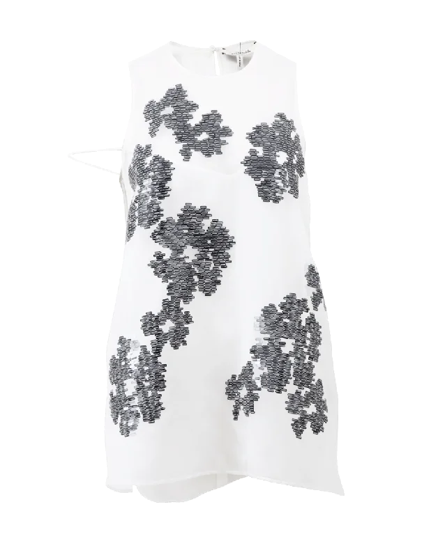 Bittar Embroidered Organza Top Gym
