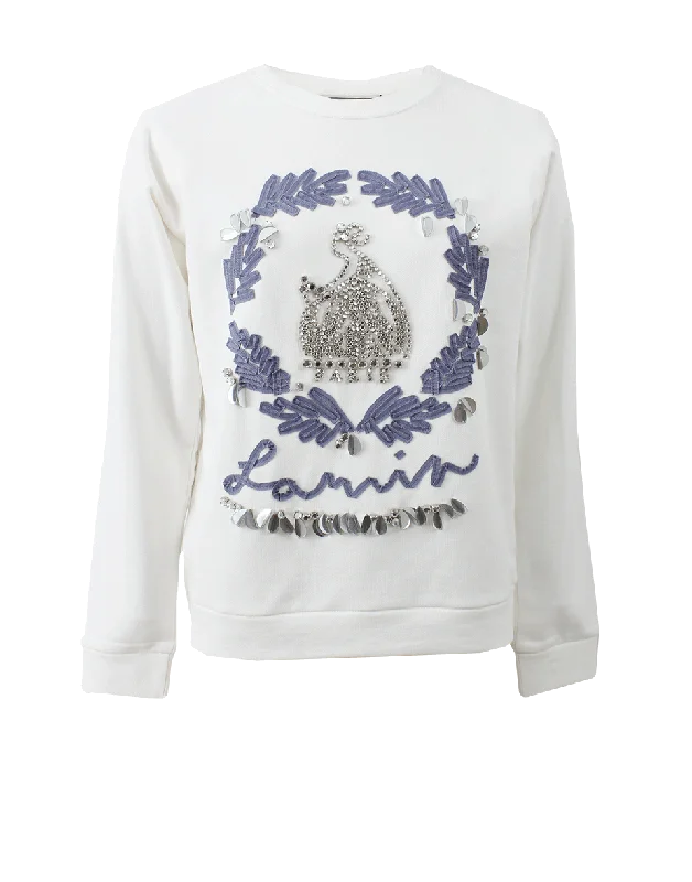 Logo Anniversary Sweatshirt Casual Women's Japanese 