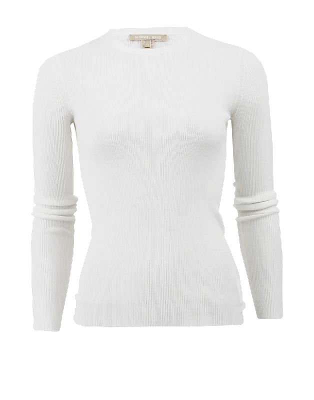 Stretch Viscose Crewneck