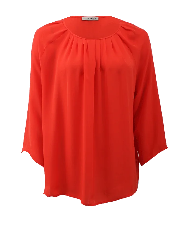 Boxy Blouse Sophisticated Women's Tailored