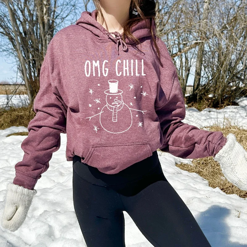 OMG Chill Sweatshirt - Funny Snowman Hoodie or Crewneck *UNISEX FIT* Cashmere