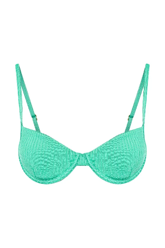 Capri Top - Turquoise Wide Rib Bohemian Women's Free