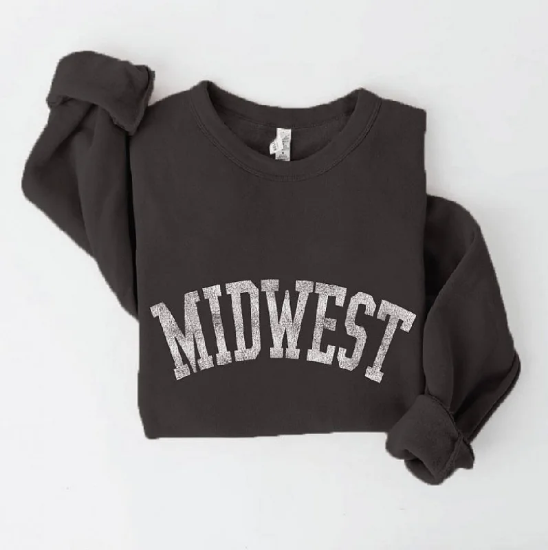 Black Midwest Crewneck Gym