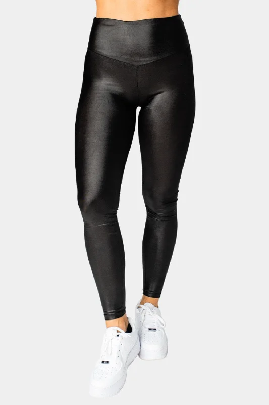 Jillian Lustrous High-Waisted Legging - Black Youthful Women's Pop