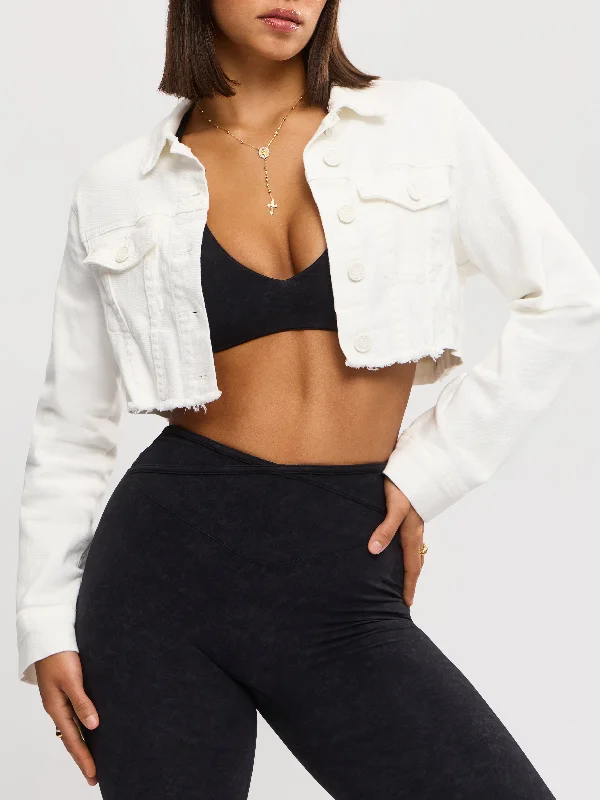 Desire Denim Jacket - White performance