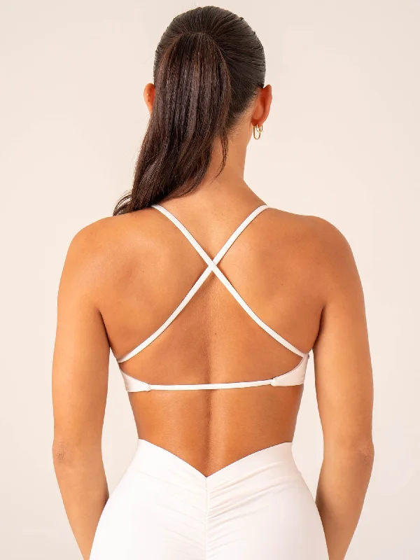 NKD Twist Sports Bra - Off White Refined Women's Classic 