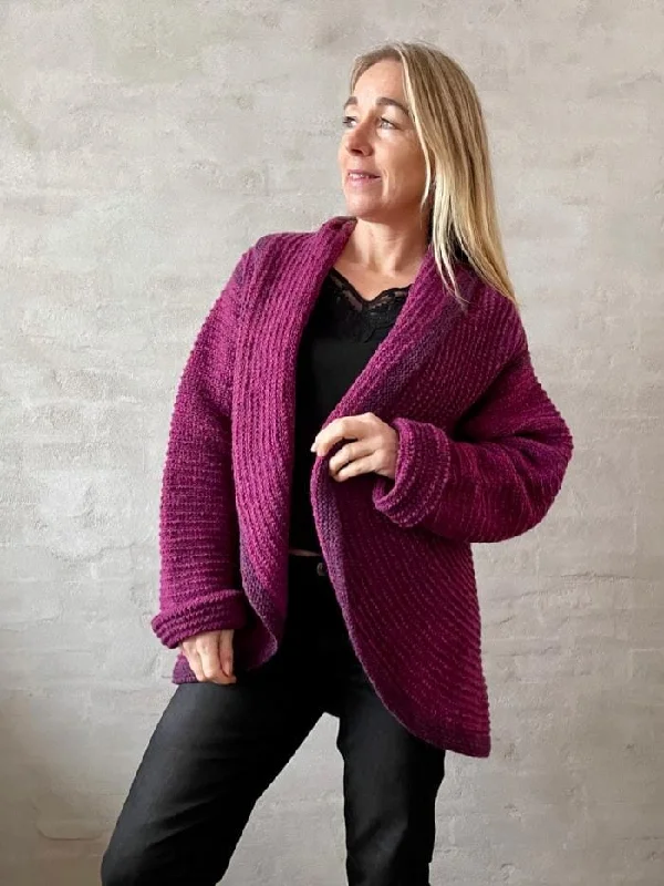 Gloria jacket by Hanne Falkenberg, knitting pattern Preppy Women's College