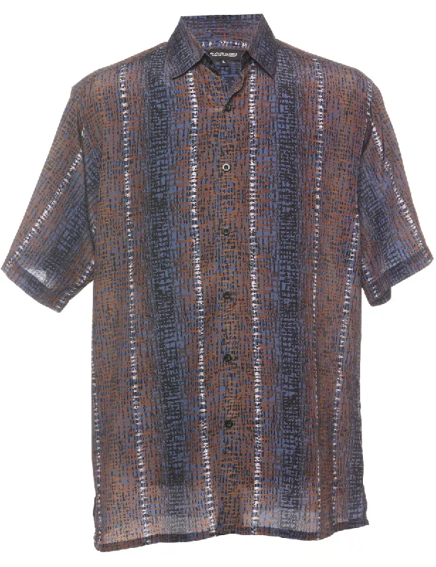 1990s Abstract Print Shirt - L Bohemian Women's Free