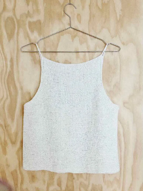 Nellie top light by Spektakelstrik, knitting pattern Earthy Women's Hemp - based