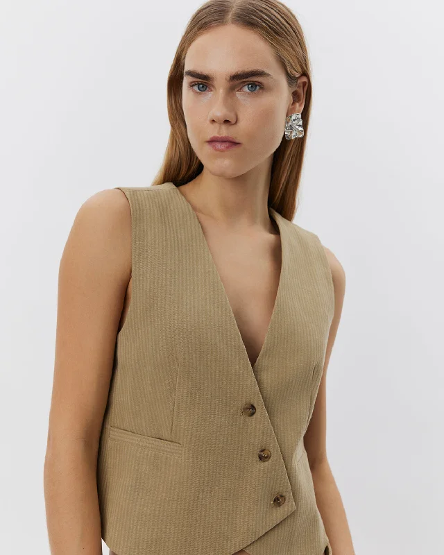 MARLEYSW VEST - Light camel