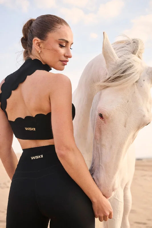 Scallop Back Mock Neck Bra Traditional Women's 