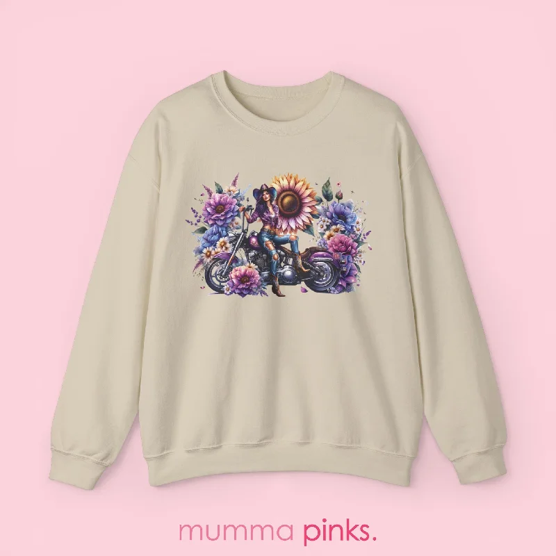 Cowgirl Floral Sweatshirt, Western Style Sweatshirt Streetwear Style for 