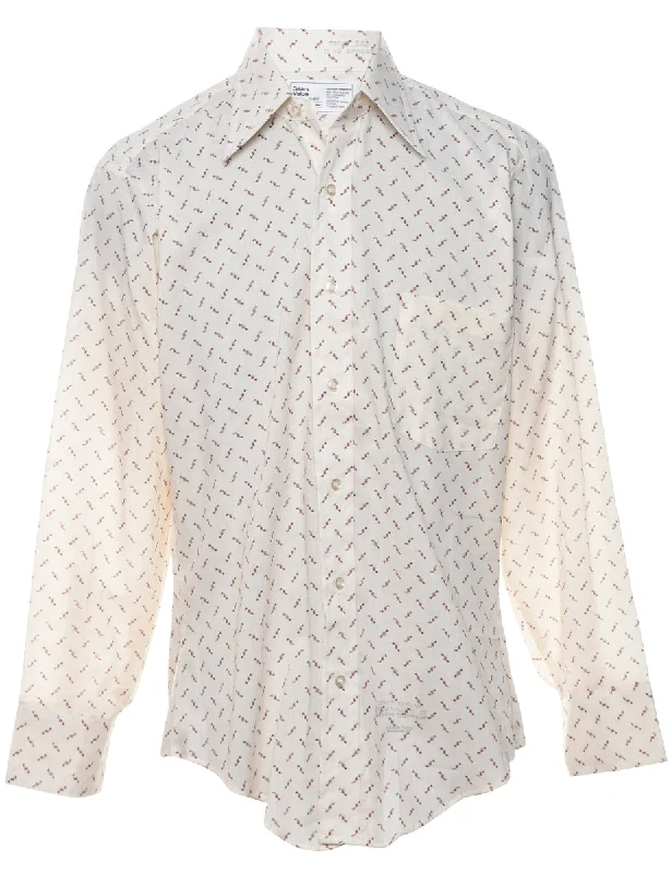 1970s Sears Shirt - M Feminine Women's Soft 