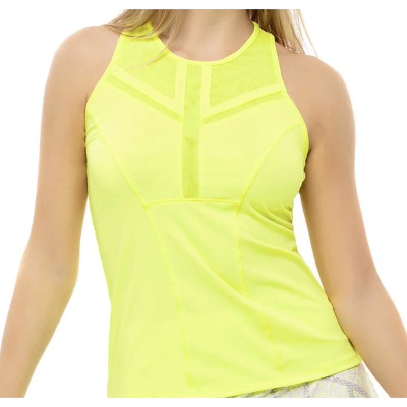 Lucky in Love S/L Center Line Tank - Neon garde