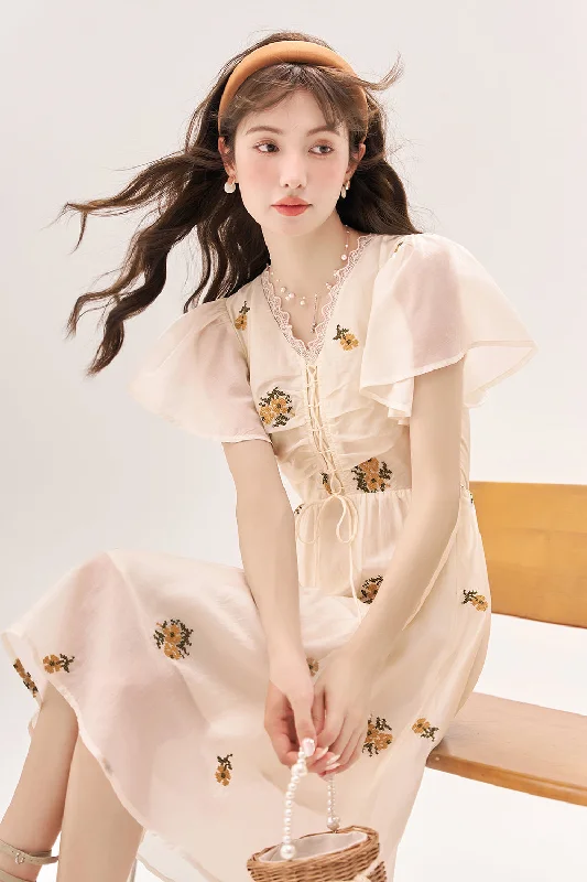 A-line Midi Dress for Women Refined Women's Velvet
