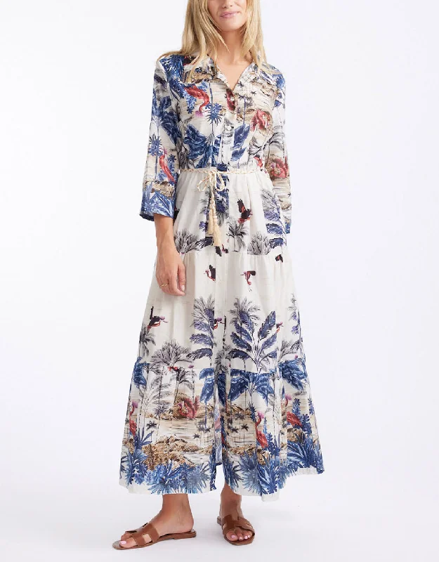 Ladies Who Lunch Dress - Red Bird