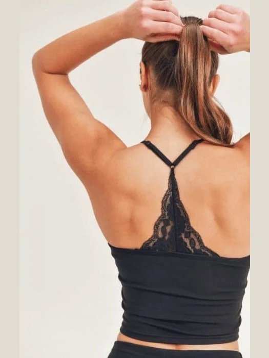 Mono B Lace Accent Cami Australian Beach