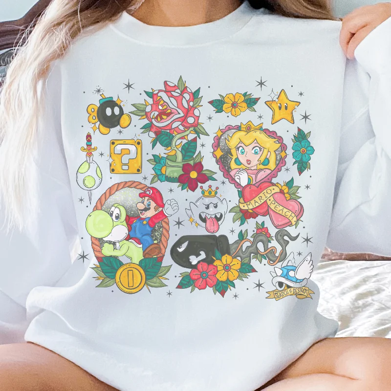Traditional Tattoos Retro T Shirt or Sweatshirt Cozy Women's Winter