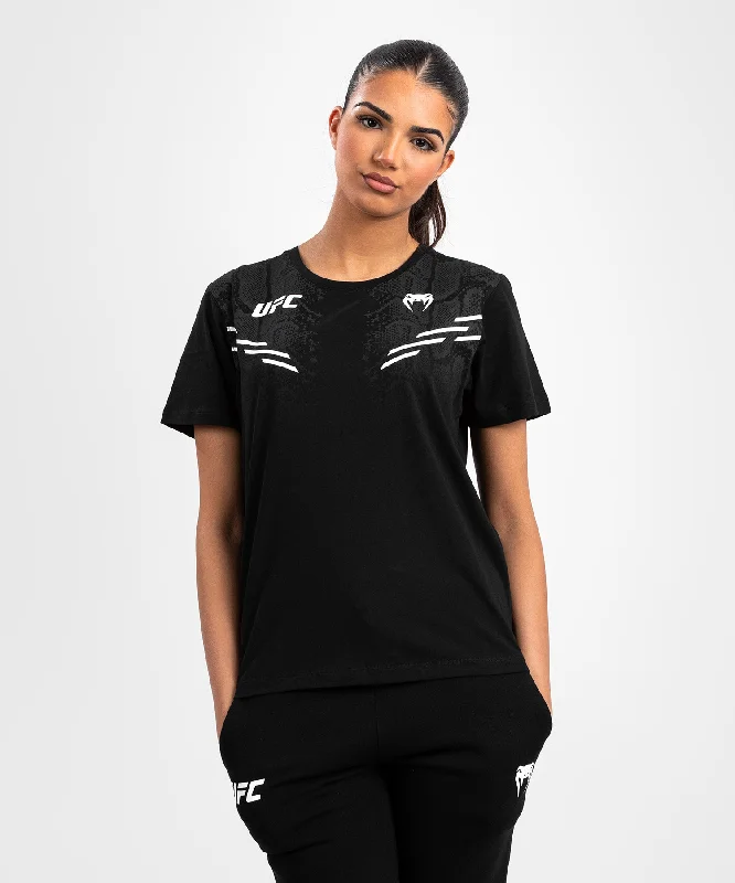 UFC Adrenaline by Venum Replica Women’s Short-sleeve T-shirt - Black Youthful Women's Anime - inspired