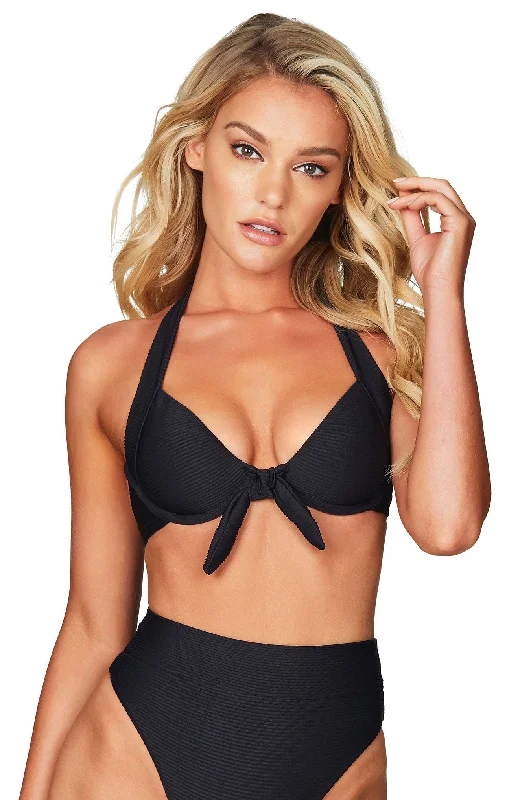 SAVANNAH RIB HALTER BRA Dynamic Women's High - energy