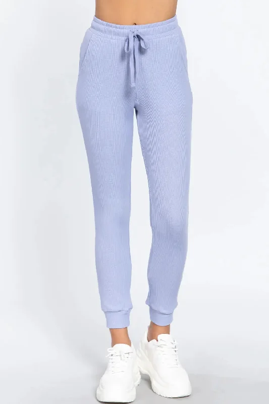 Waist Band Side Pocket Thermal Pants Refined Women's 