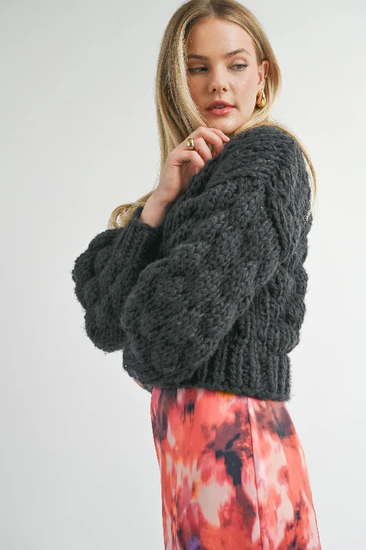 Sage The Label, This And That Chunky Cardi Luxurious Women's High -  end