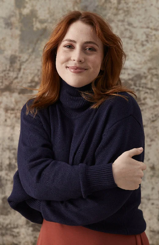 Turtleneck Knit - Ink Women