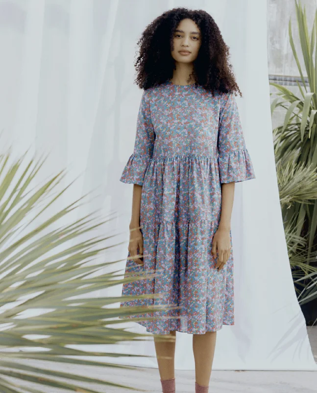 Liberty Sewing Patterns Natasha Tiered Dress Refined Women's Velvet