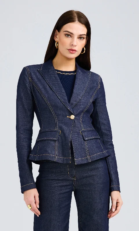 Mara Sheen Denim Jacket Elegant Women's 