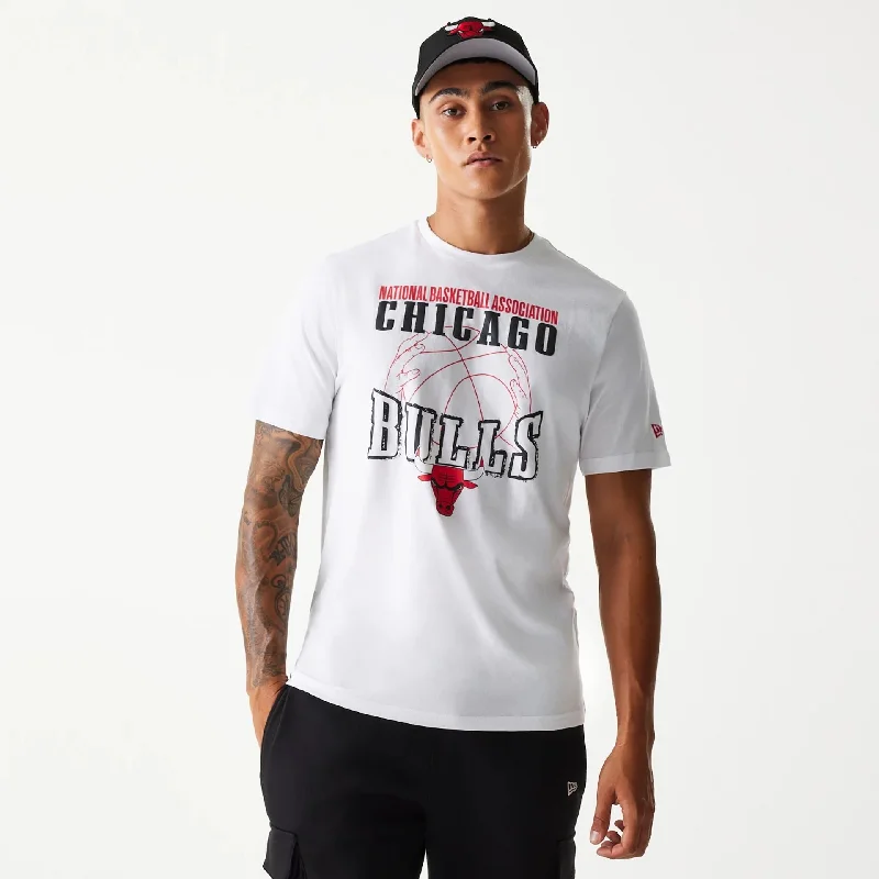 Chicago Bulls NBA Wordmark White T-Shirt