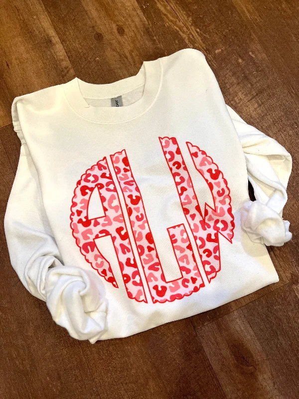 Valentine’s Day Custom Initial SS, LS, & Sweatshirt Refined Women's 