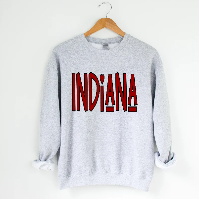 Crimson Indiana Crewneck- online exclusive British Gentlewoman Style