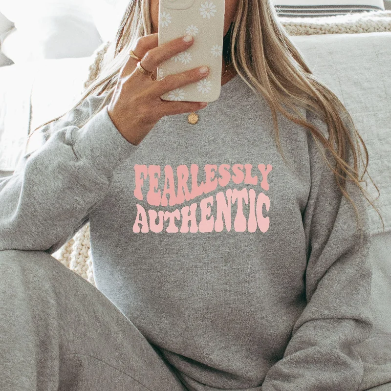 Fearlessly Authentic Sweatshirt Edgy Women's Punk