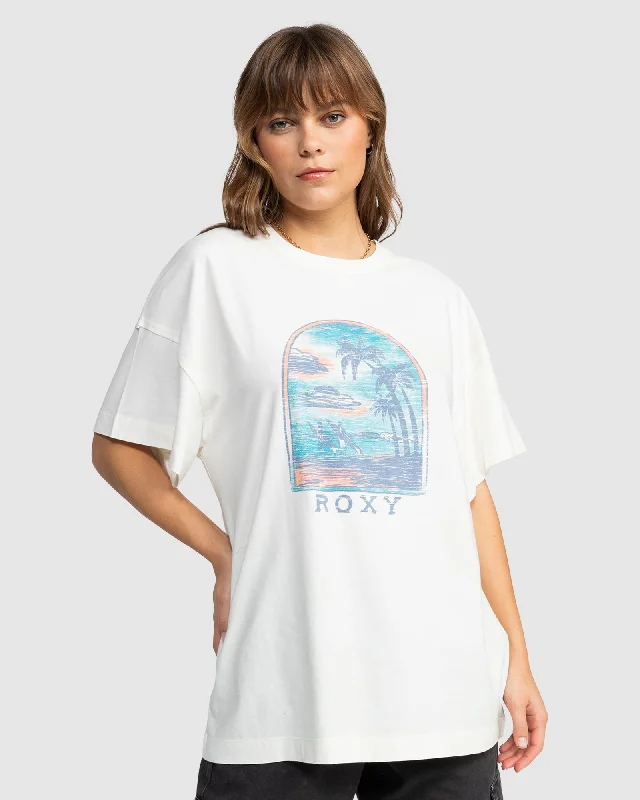 Womens Sweeter Sun B Oversized Short Sleeve T-Shirt