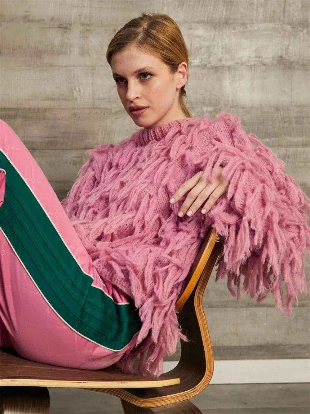Exaggerated Tassel Sweater Business