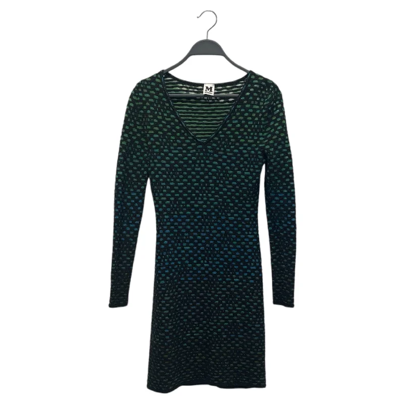 MISSONI/LS Dress/36/All Over Print/Wool/GRN/ Casual Women's Japanese 