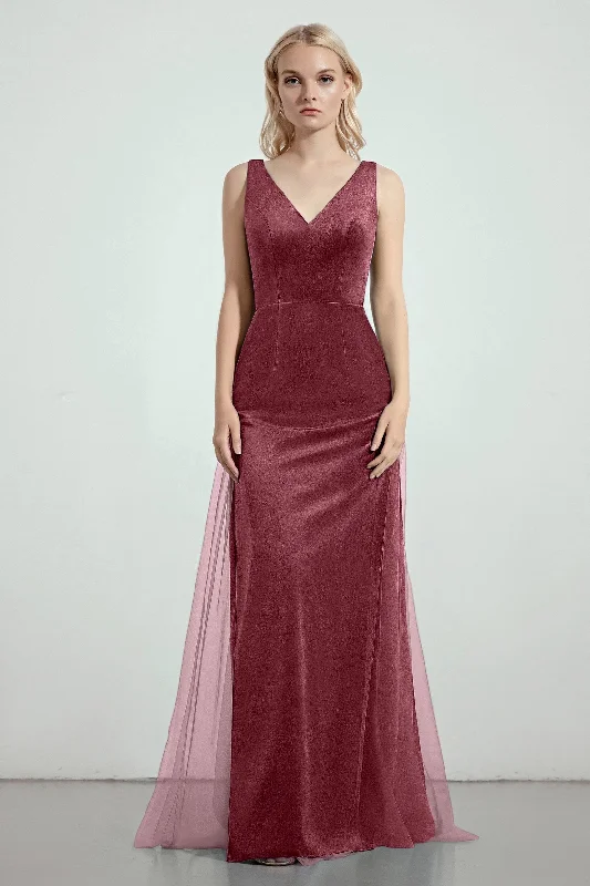 Sheath-Column Floor Length Bridesmaid Dress Formal Dresses CB0275 Bohemian Women's Free