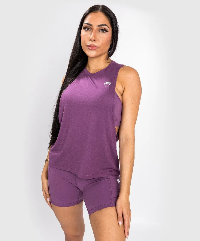Venum Essential Women's Drop Sleeve Tank Top - Dusky Orchid/Brushed Silver Dynamic Women's Moto