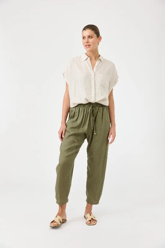 Studio Relaxed Pant - Khaki Country