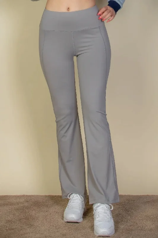 Wide waistband flare leg pants Rugged Women's Outdoor 
