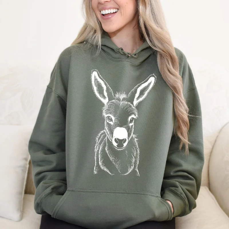 Cute Donkey Sweatshirt - Super Soft Gildan Hoodie or Crewneck *UNISEX FIT*